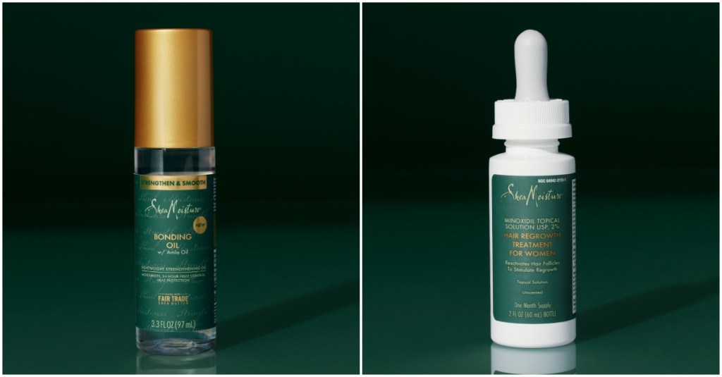 SheaMoisture Bonding Oil and Minoxidil 2% Hair Treatment Solution