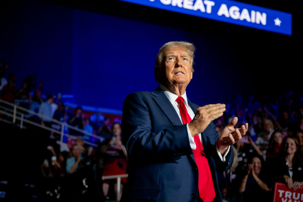 Republican Presidential Nominee Donald Trump Holds A Campaign Rally In Charlotte, North Carolina